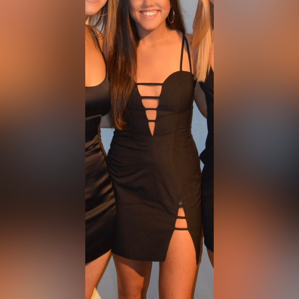 NBD Revolve Black Formal Mini Dress
